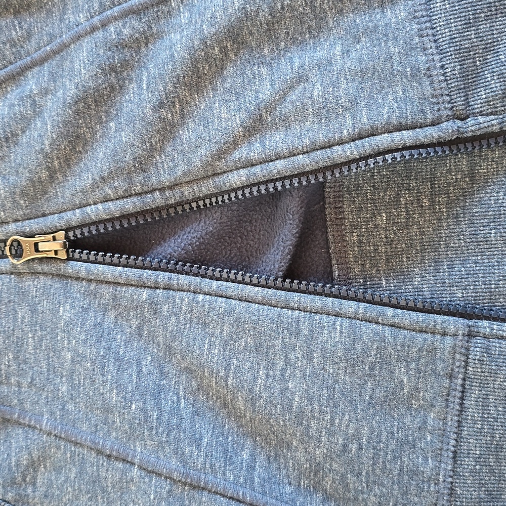 Athleta CYA Heathered Blue Hoodie Sweatshirt- M - Picture 10 of 12